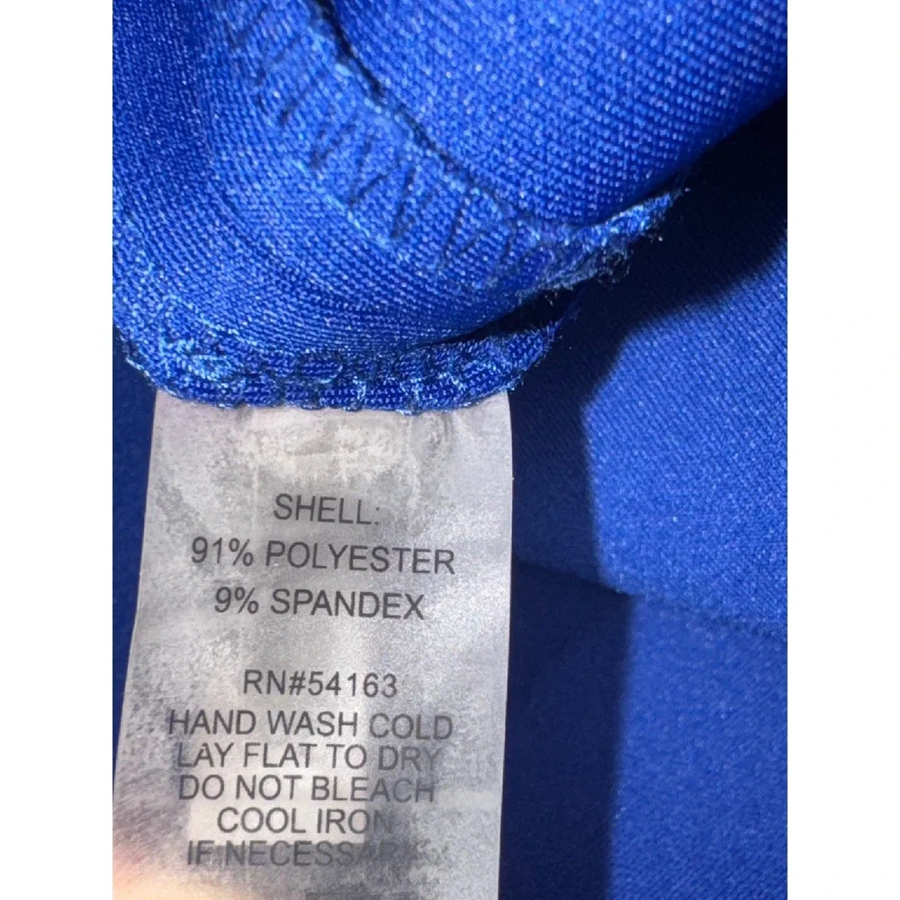 Calvin Klein Womens Royal Blue Grommet Neck Sleeveless Sheath Dress Size‎ 2